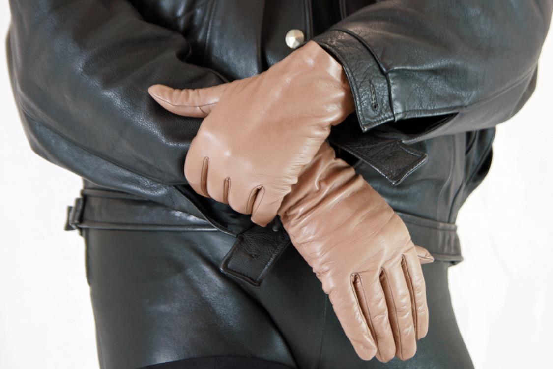 Klassische Lederhandschuhe Für Herren Von RAY – Mit Stretch-Einsatz Für Perfekte Passform & Klettverschluss